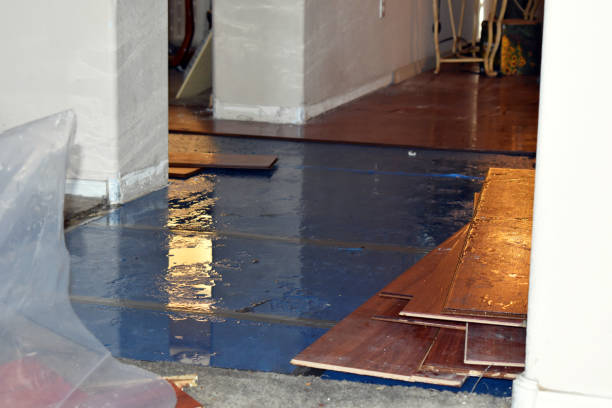 Professional Water Damage Restoration technician working in Madison, WI